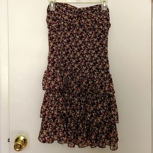 Express Strapless Floral Dress